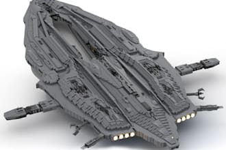 sculpt 3d tabletop model, spaceship interior model, hard surface model, 3d mechs