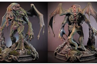 sculpt 3d dnd character model, dungeon and dragon character model, tabletop game