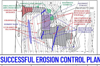design site plan grading drainage erosion plans for permit