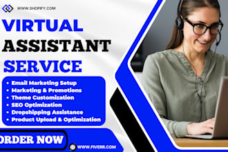 do your shopify virtual assistant and shopify store manager for shopify website