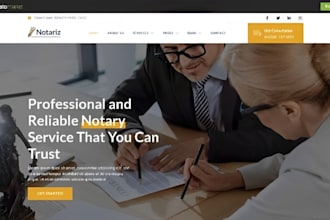build attorney, lawyer, legal, law firm, services notary fingerprint wix website