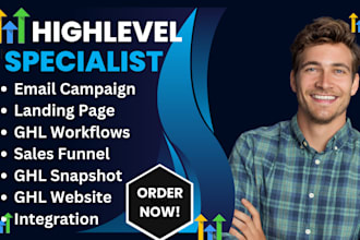 setup gohighlevel workflow automation ghl funnel website ghl expert go highlevel