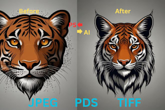 do vector tracing vector logo image vector digital art vector file dtf versatile