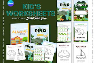 create kids worksheets and busybooks