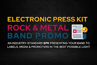 create a professional epk for your rock or metal band
