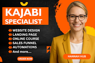 build kajabi website design kajabi sales funnel landing page online course setup