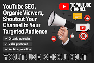 shoutout your youtube channel organically to get real and active audience