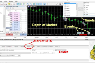 make your custom mt4, mt5 or mt5 indicator, mt5 expert advisor , metatrader