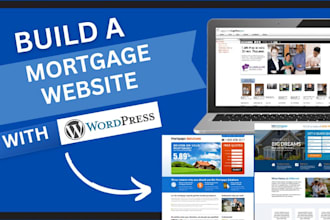 design mortgage website for mortgage agent, mortgage loan officer and brokers
