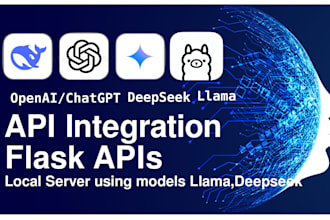 integrate chatgpt and develop flask API server for llama deepseek llms langchain