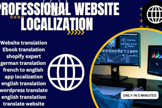 translate your website or ebook website to english, french, and german