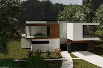 modern interior,house garden design,exterior facade cgi rendering,3d architect