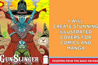 create stunning illustrated covers for comics and manga