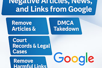 legally erase stolen images unwanted content from google search and website