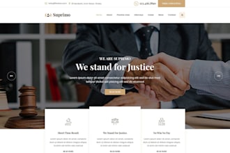build wordpress website for law firm, lawyers, notary and legal attorney website