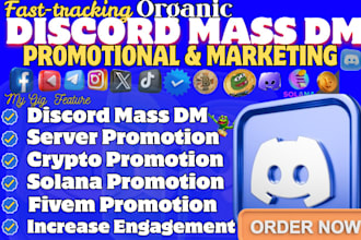 do discord mass dm fivem server promotion crypto nft promotion solana roblox