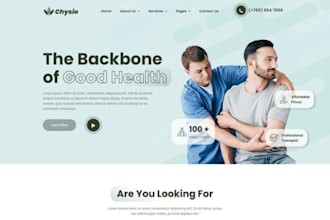 design dynamic chiropractor website chiropractor care treatment, clinic website