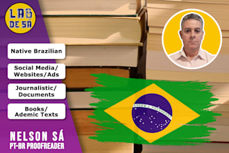 professionally proofread your text in brazilian portuguese