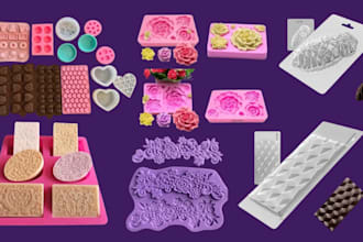 design chocolate injection silicone mold for candy,mask,tomric,cookies mold