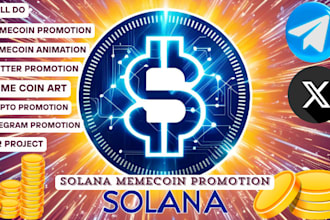 do solana meme coin promotion nft meme art memecoin promotion meme art animation