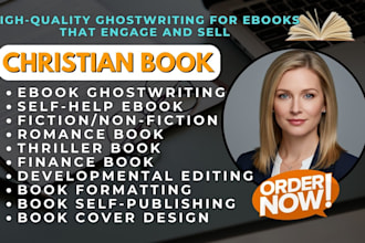 be self help christian children nonfiction romance ebook ghostwriter book editor