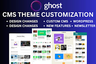 customize ghost cms blog theme vps website