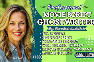 write an engaging anime script, youtube, movie script, horror film or web series