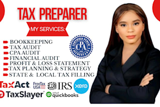 be tax consultant and file US tax return, amended tax, form 1120, 1040 to irs