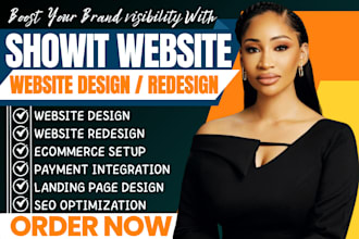 design and customize showit website or showit template with blog and seo