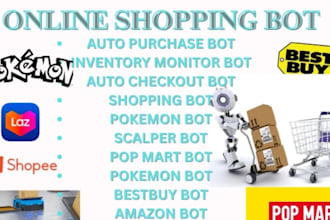 develop fast auto purchase bot monitor bot checkout bot, auto buying, notify bot
