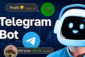 build telegram scraper bot, crypto payment bot, discord bot, crypto telegram bot