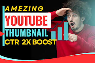 design attractive clickbait amazing youtube thumbnail in 1 hours
