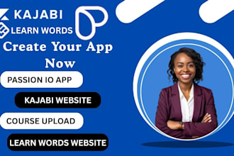 develop your online course learnworlds passion io app kajabi website design