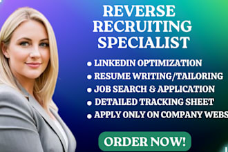 apply for jobs, do job application, reverse recruit, search and apply job