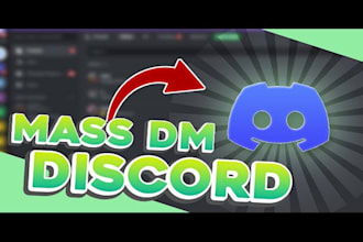 discord server bot, discord bot, discord mass dm, nft gaming discordjs api bot