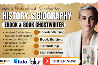 ghostwrite 40k history ebook, novel, us history, christian book, ebook writer