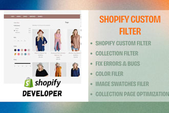develop shopify filter, fix filter bug custom filters with image
