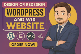 design or redesign wordpress ecommerce website with elementor