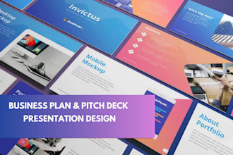 design a professional powerpoint, investor pitch deck, canva presentation