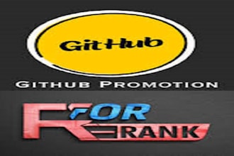 promote your github repository and promote to increase followers stars and fork