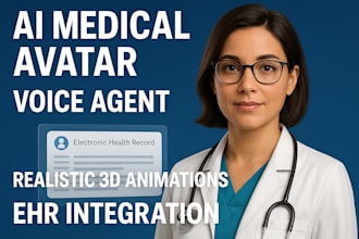 develop voice ai medical avatar, healthcare metahuman ai, virtual avatar kiosk