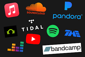 do organic tidal promotion, soundcloud, itunes, bandcamp, apple music promotion