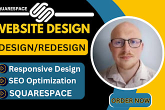 design or redesign squarespace website landing page modern and SEO optimized