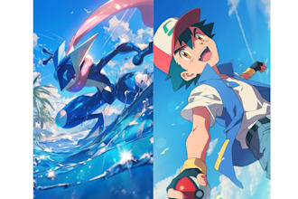 design a custom 2d pokemon trainer sprite for you or game