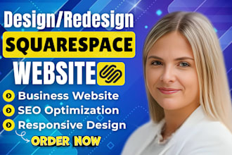 build squarespace website design or redesign squarespace website development