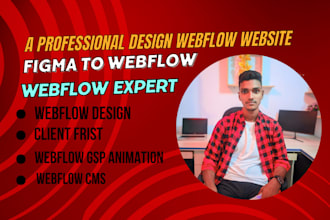 develop designer, redesign, webflow expert convert figma to webflow