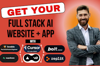 create a mobile app using cursor com replit, v0, lovable and bolt full stack dev