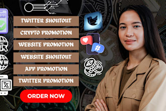 promote shoutout share website link to 120m twitter, ig,app,yt,fb, crypto users