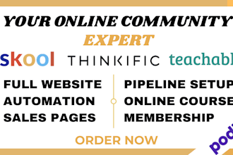 setup mighty networks podia community management gohighlevel skool community ghl