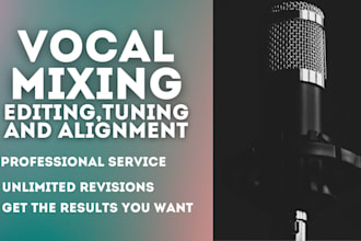 tune, edit and mix your vocals for streaming